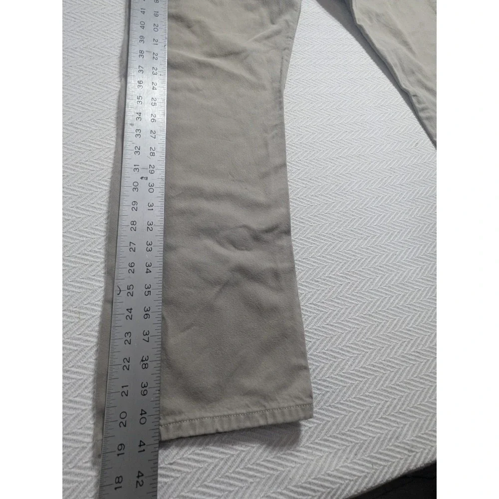 Levi's 501 Jeans Mens 36x30 Khaki Tan Button Fly Straight Leg‎ Cotton